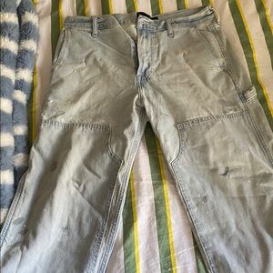 Abercrombie & Fitch Light Blue Baggy Jeans